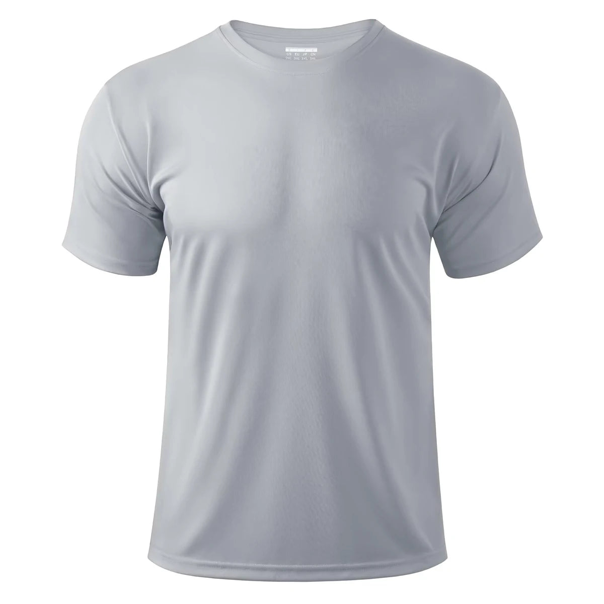 UPF 50+ UV Shirt Men's Round Neck Short Sleeve Basic Summer Casual T-shirt Gym Fitness Running Swim Quick Dry Tee Tops