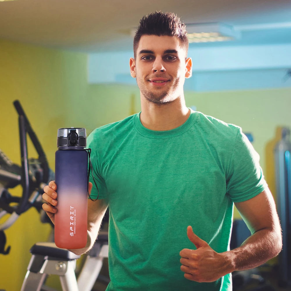 Reusable Water Bottles with Handle Travel Water Cup Large Capacity Dazzling Color Water Bottle for Fitness Gym Outdoor Sports