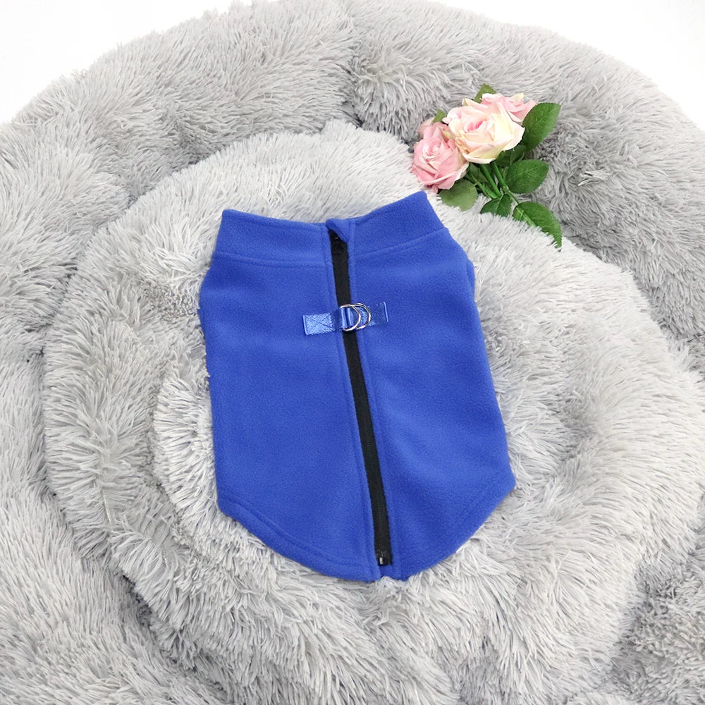 Fleece Dog Clothes For Small Medium Dogs Winter Warm Puppy Clothing French Bulldog Coat Pug Costume Poodle Jacket Chihuahua Vest