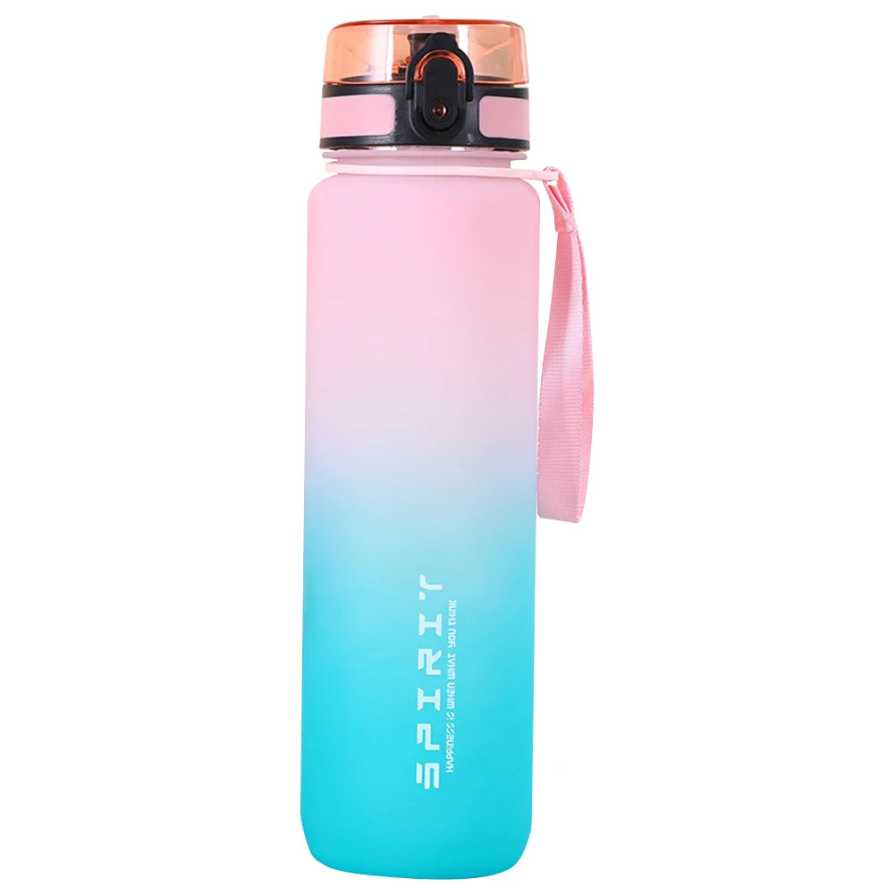 Reusable Water Bottles with Handle Travel Water Cup Large Capacity Dazzling Color Water Bottle for Fitness Gym Outdoor Sports