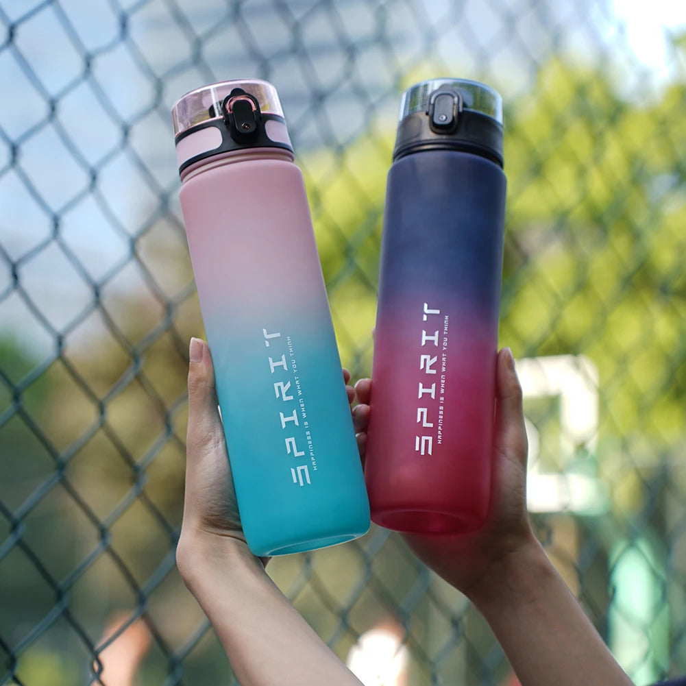 Reusable Water Bottles with Handle Travel Water Cup Large Capacity Dazzling Color Water Bottle for Fitness Gym Outdoor Sports
