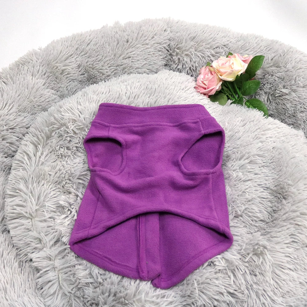 Fleece Dog Clothes For Small Medium Dogs Winter Warm Puppy Clothing French Bulldog Coat Pug Costume Poodle Jacket Chihuahua Vest