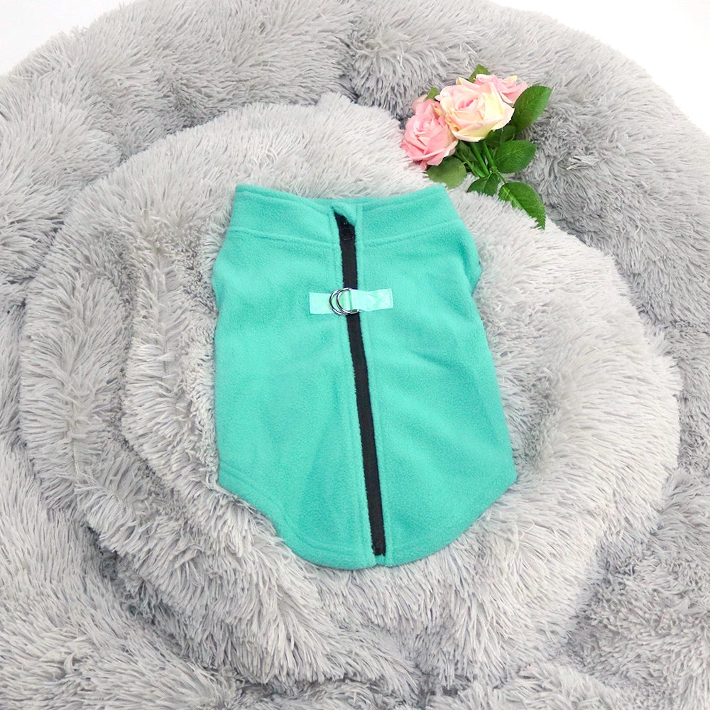 Fleece Dog Clothes For Small Medium Dogs Winter Warm Puppy Clothing French Bulldog Coat Pug Costume Poodle Jacket Chihuahua Vest