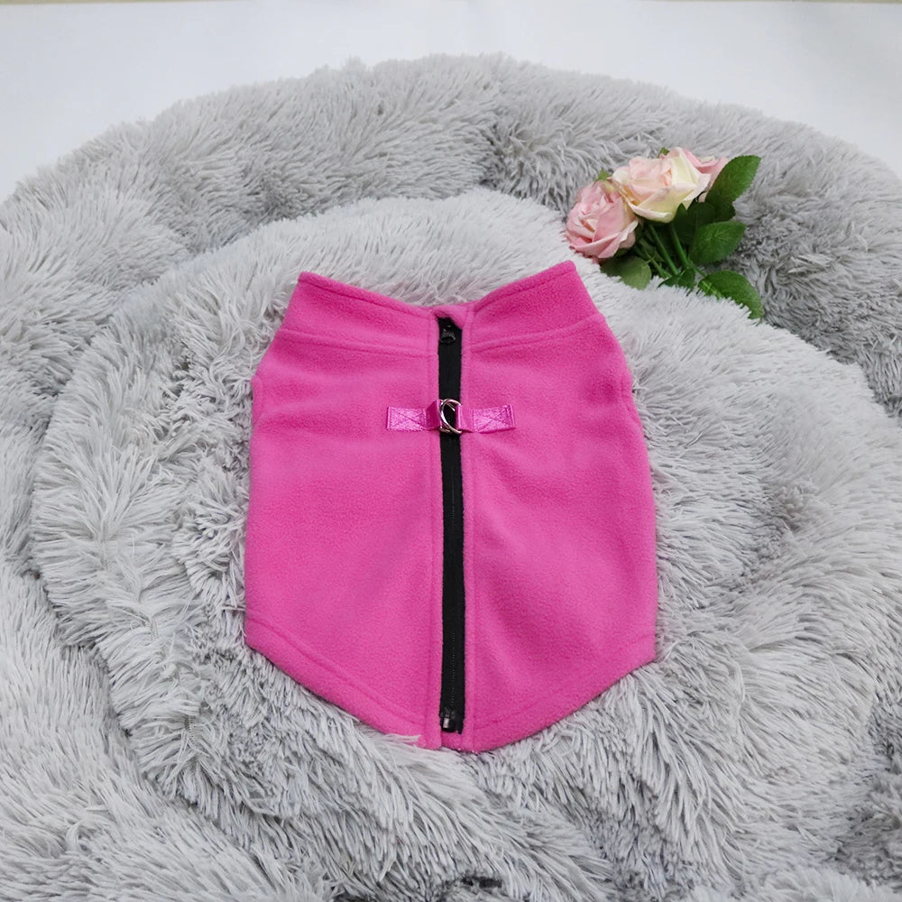 Fleece Dog Clothes For Small Medium Dogs Winter Warm Puppy Clothing French Bulldog Coat Pug Costume Poodle Jacket Chihuahua Vest